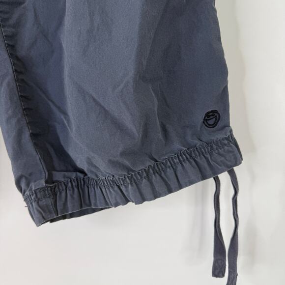 Life Is Good Women's Blue Cotton Bermuda Cargo Drawstring Shorts Size 10 - Picture 8 of 8